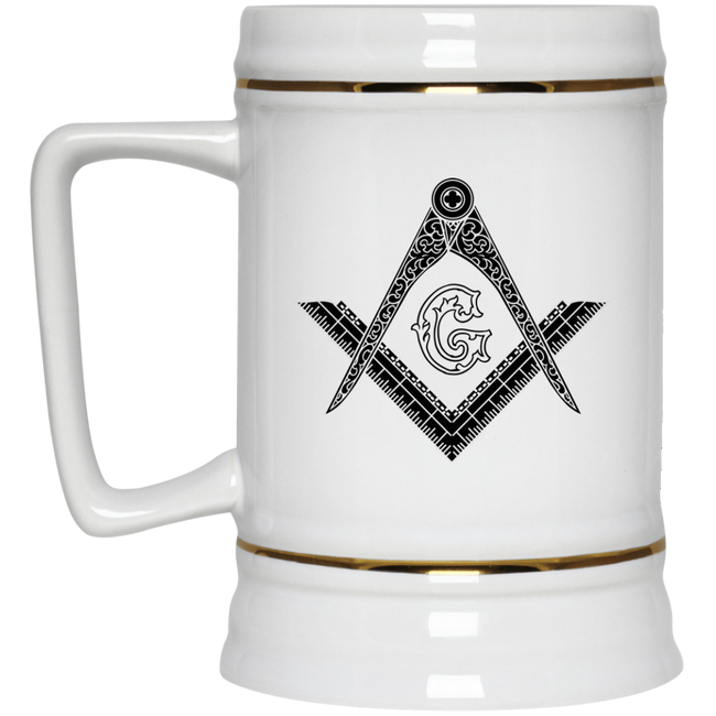 Square & Compass Beer Stein