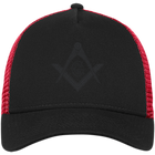Square & Compass Black Logo Hat