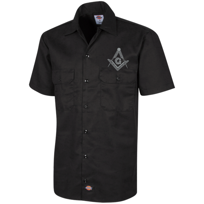 Square & Compass Short Sleeve Workshirt [Sale]