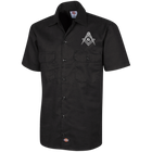 Official Dickie's Square & Compass Work Shirt [Small White]