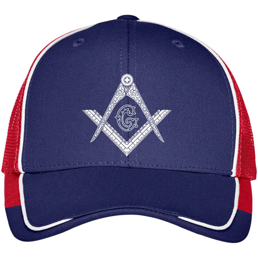 Square & Compass Mesh Back Cap