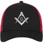 Square & Compass White Logo Hat