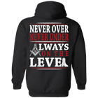 Never Over Never Under Always On The Level