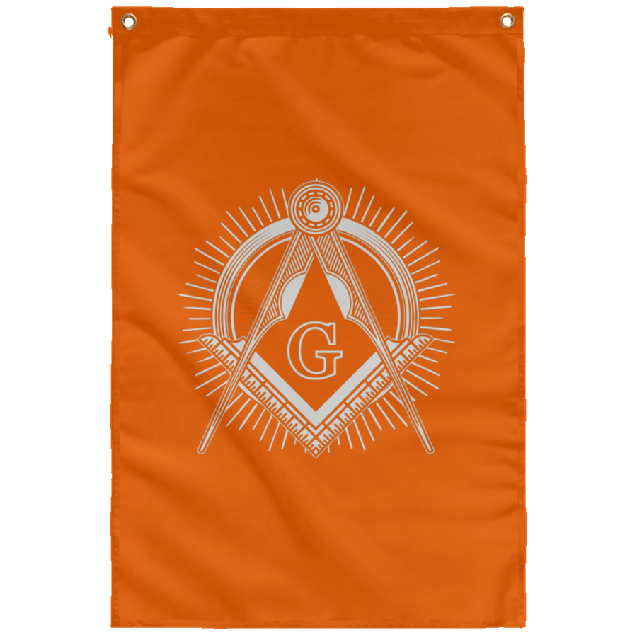 Freemason Logo Square & Compass Wall Flag