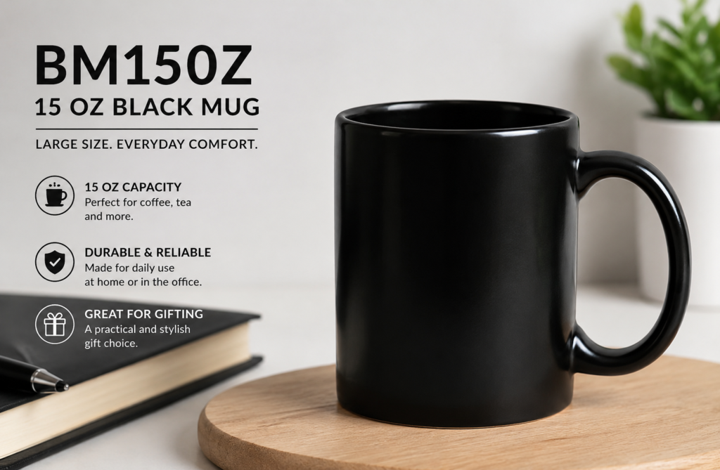 BM15OZ 15 Oz Black Mug: A Complete Guide to Features, Uses, Benefits, and Buying Considerations