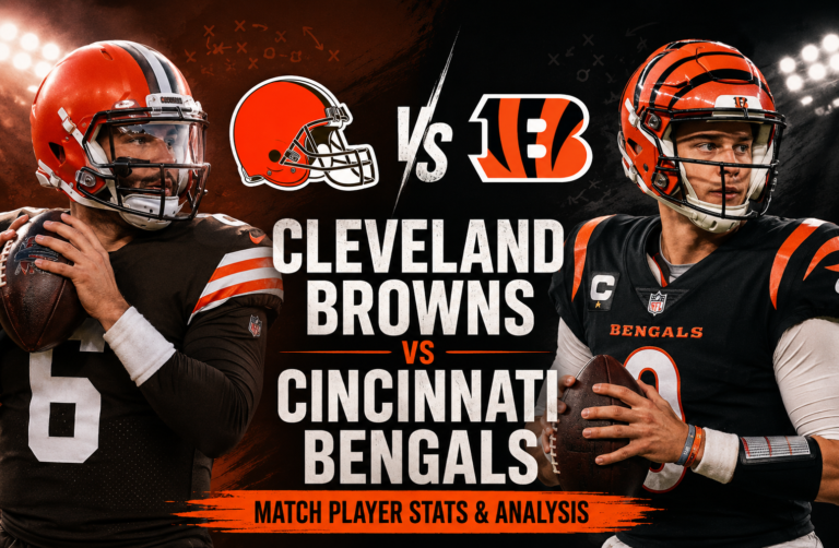 Cleveland Browns vs Cincinnati Bengals Match Player Stats