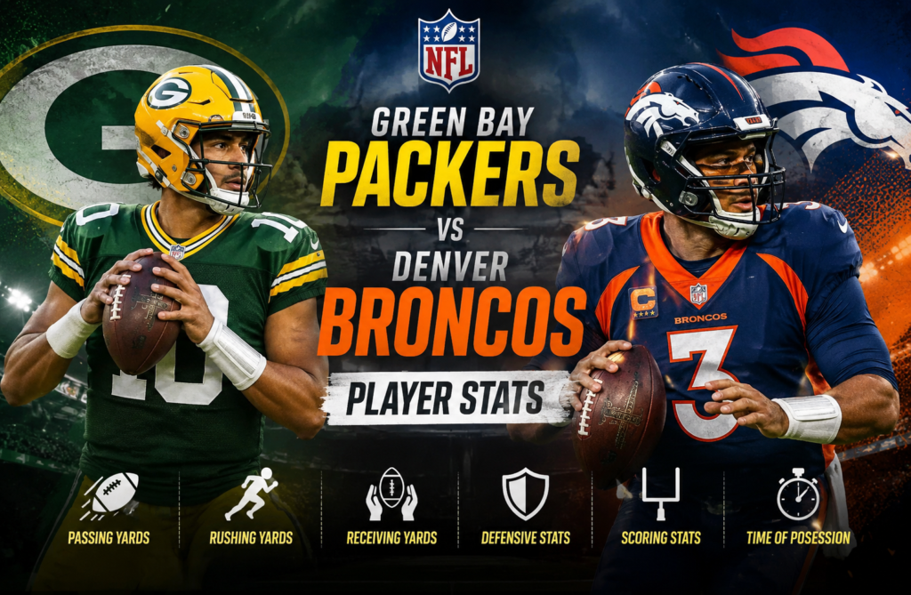 Green Bay Packers vs Denver Broncos Match Player Stats