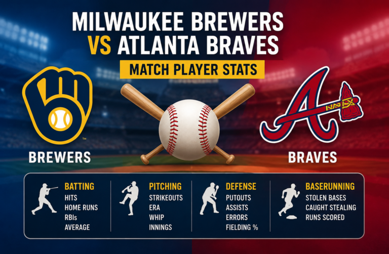 Milwaukee Brewers vs Atlanta Braves Match Player Stats