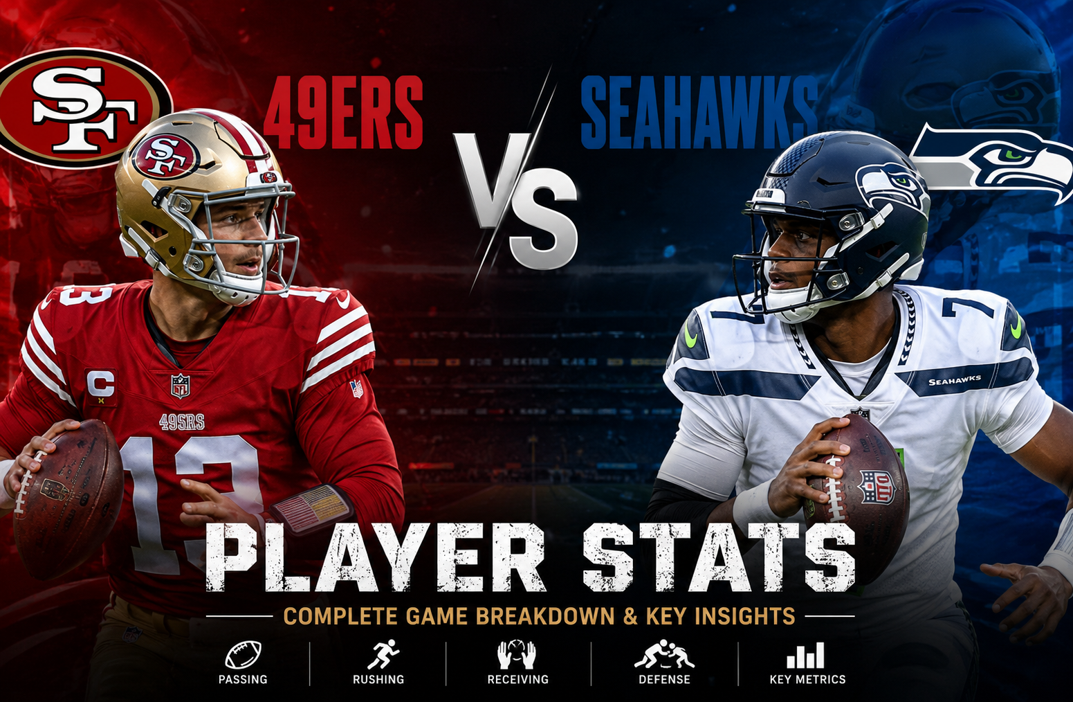 49ers vs Seahawks Match Player Stats