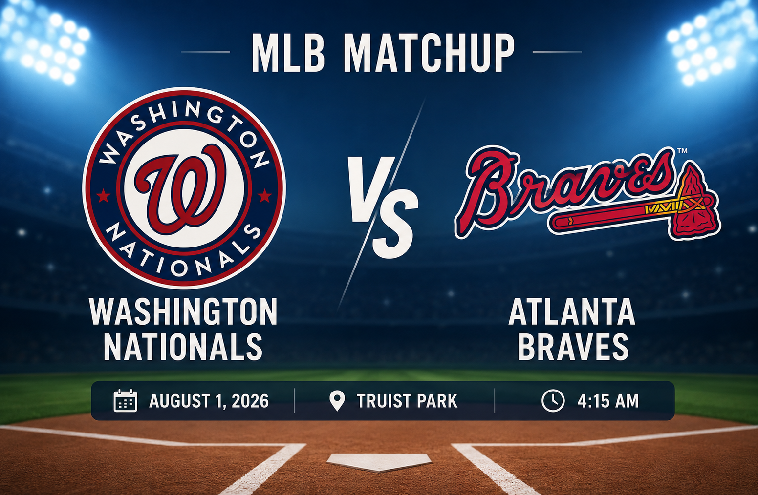 Atlanta Braves vs Washington Nationals Match Player Stats