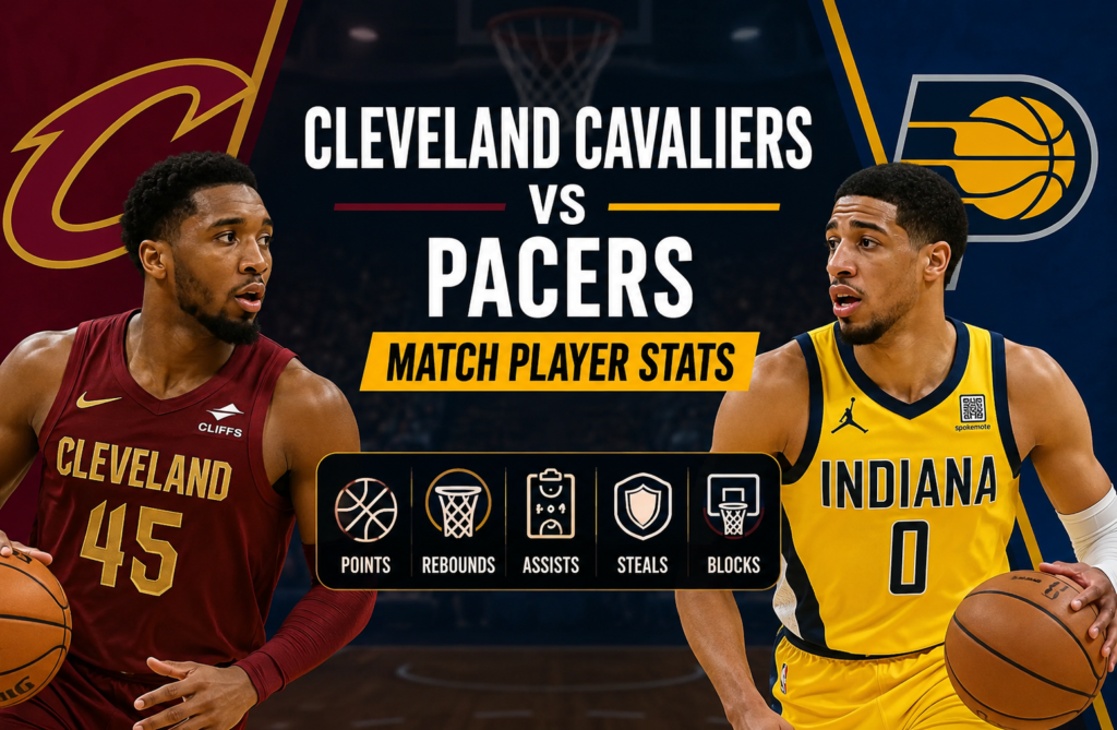 Cleveland Cavaliers vs Pacers Match Player Stats