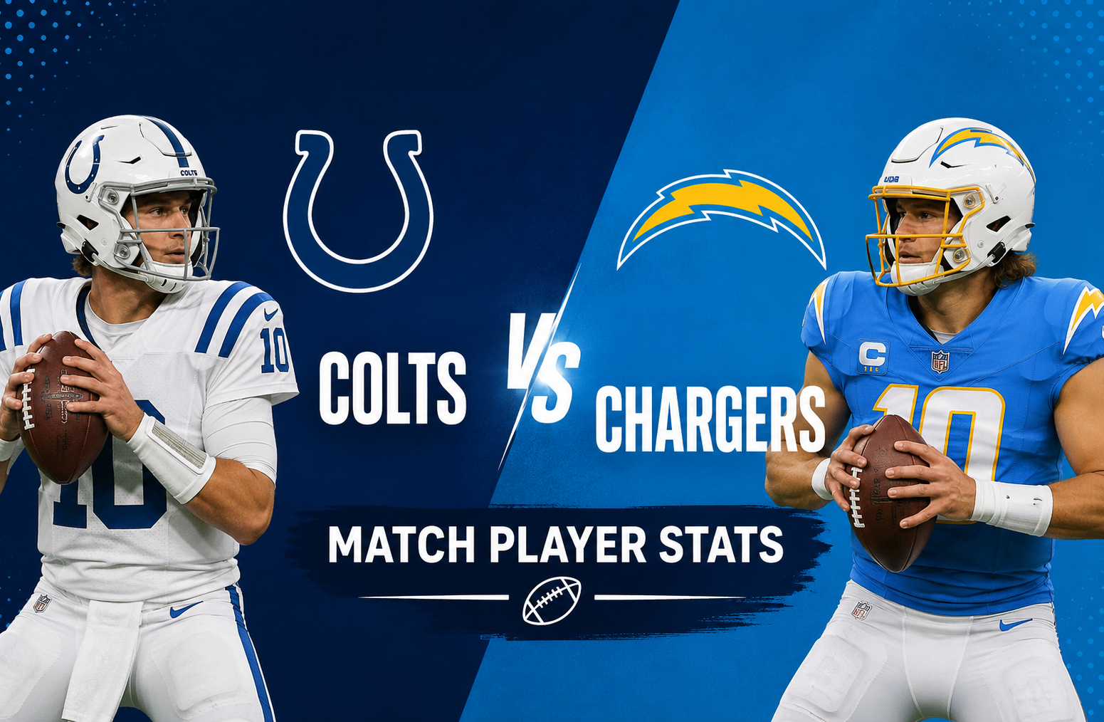 Colts vs Chargers Match Player Stats