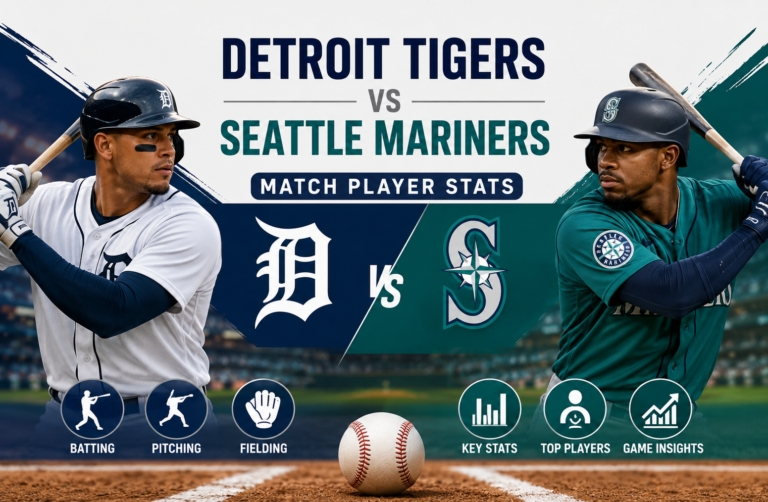 Detroit Tigers vs Seattle Mariners Match Player Stats
