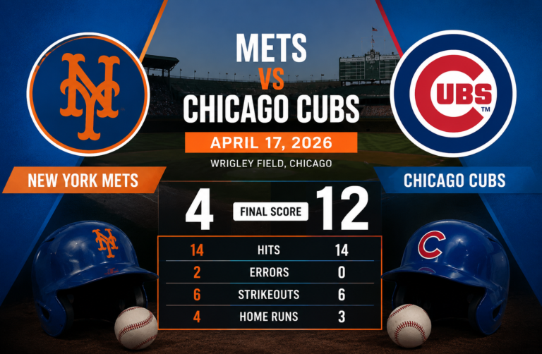 Mets vs Chicago Cubs Match Player Stats: Complete Game Analysis