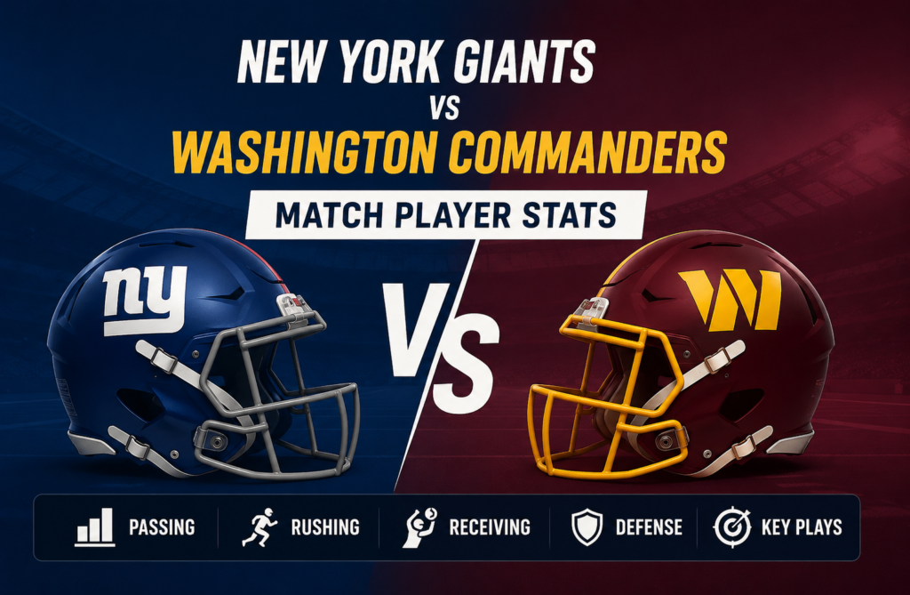 New York Giants vs Washington Commanders Player Stats