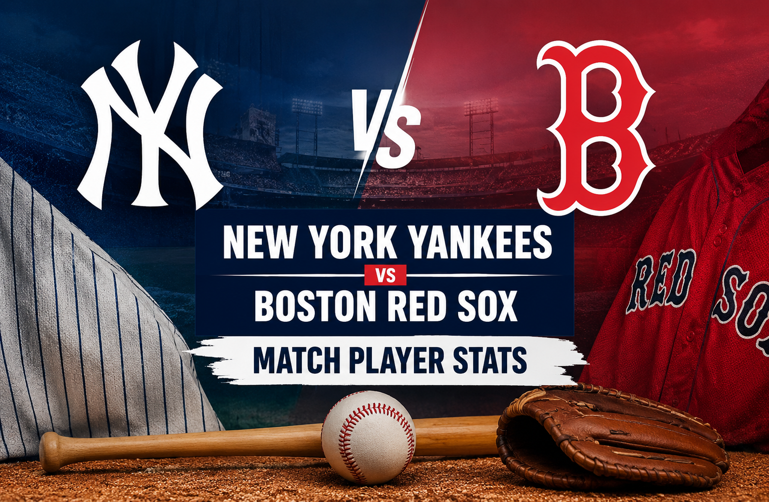 New York Yankees vs Boston Red Sox Match Player Stats