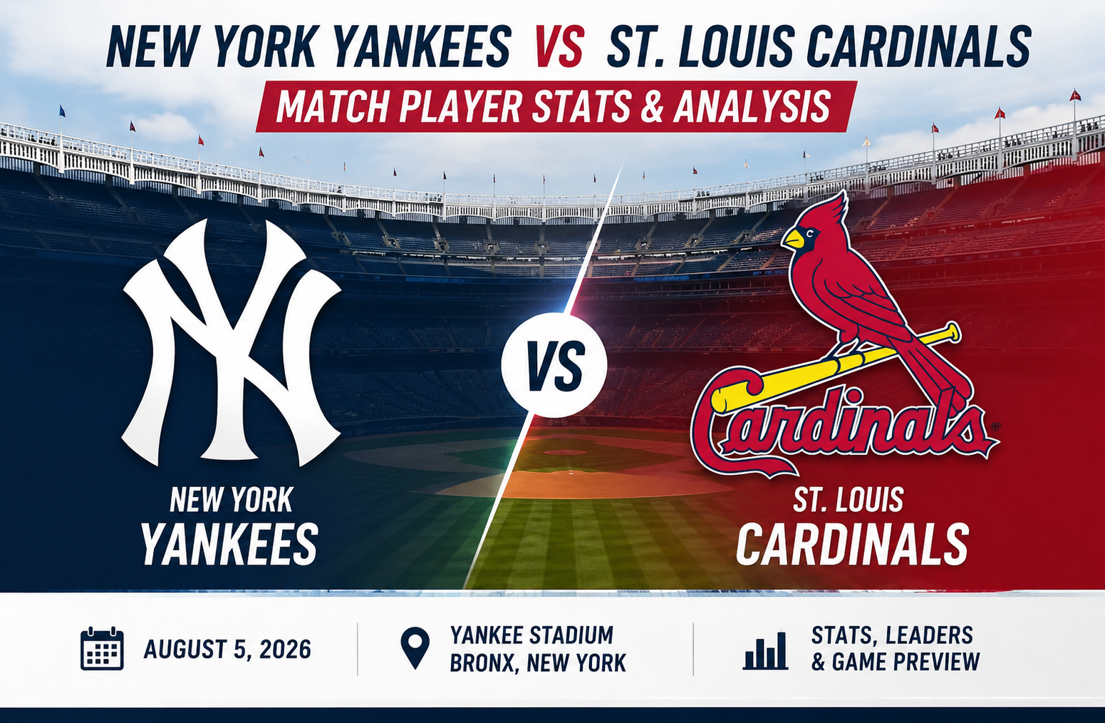 New York Yankees vs St. Louis Cardinals Stats