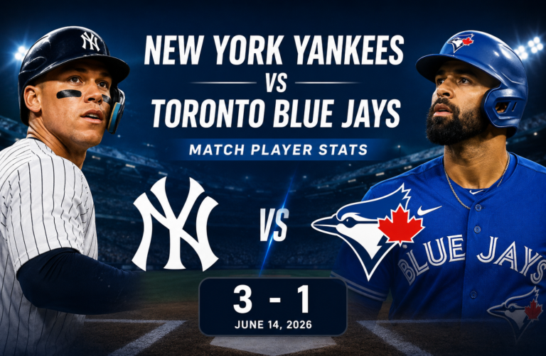 New York Yankees vs Toronto Blue Jays Match Player Stats
