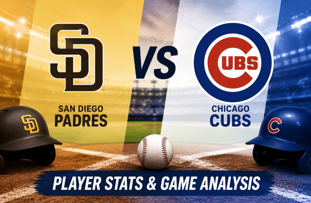 San Diego Padres vs Chicago Cubs Match Player Stats