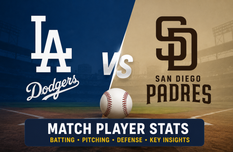 San Diego Padres vs Los Angeles Dodgers Match Stats