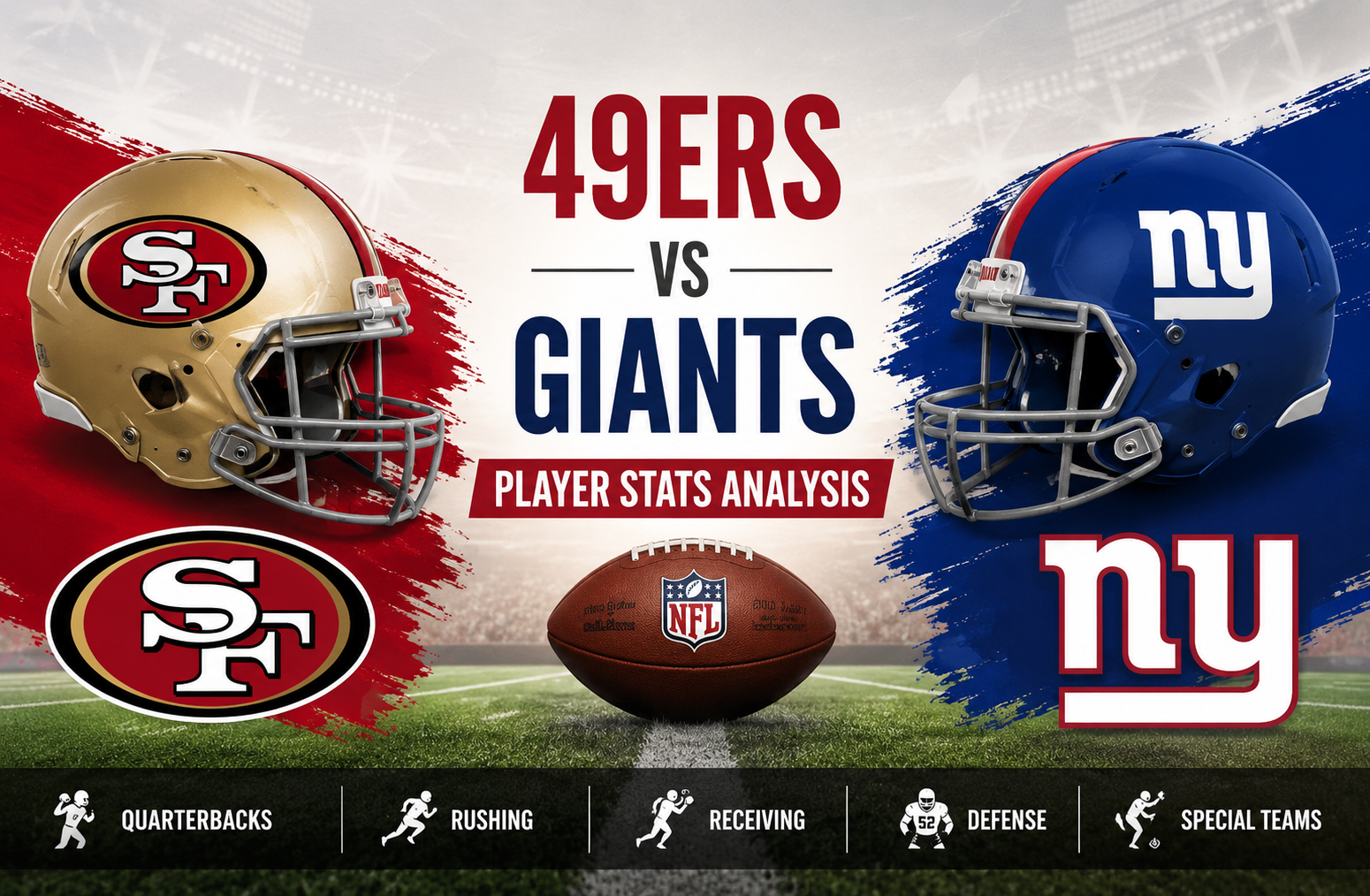 San Francisco 49ers vs New York Giants Match Player Stats Analysis