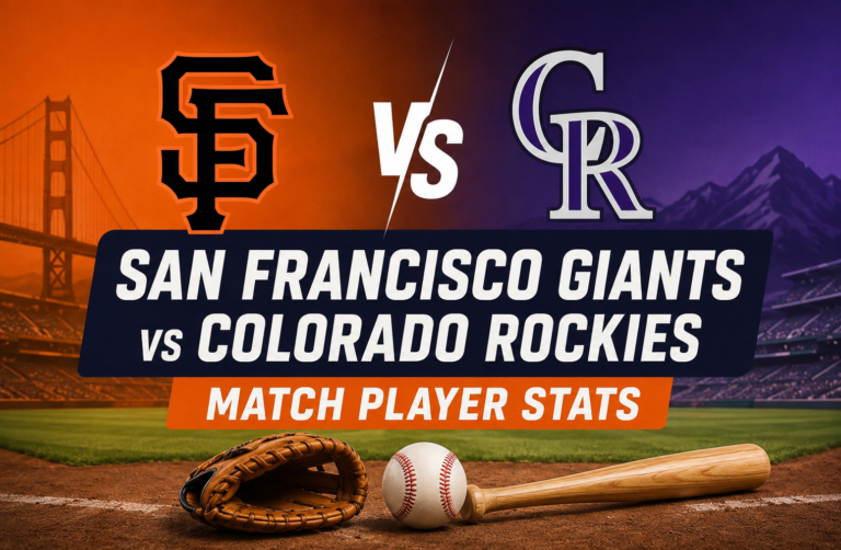 San Francisco Giants vs Colorado Rockies Match Player Stats