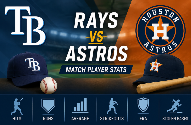 Tampa Bay Rays vs Houston Astros Match Player Stats