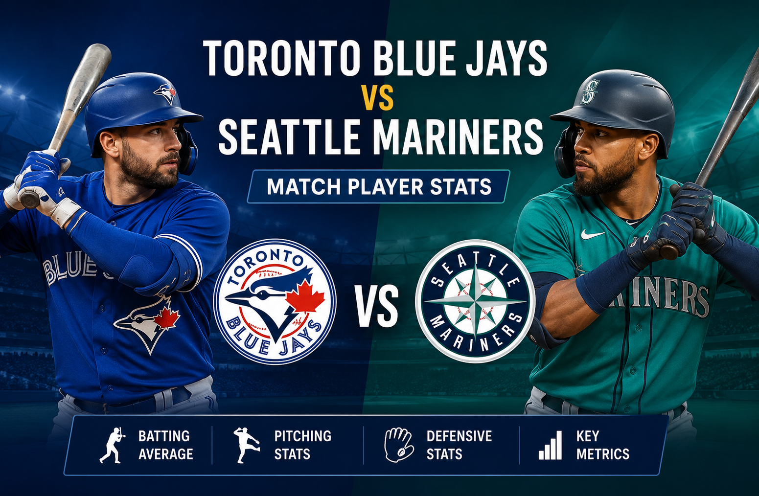 Toronto Blue Jays vs Seattle Mariners Match Player Stats