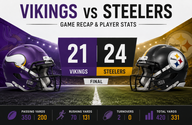 Vikings vs Steelers Player Stats and Analysis