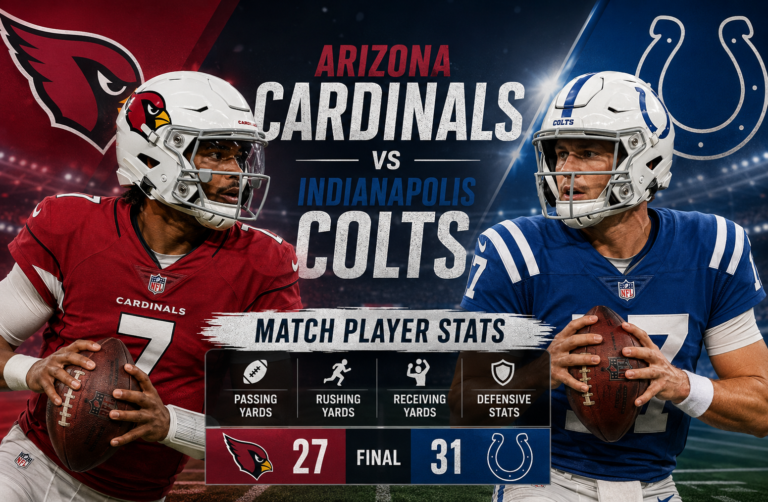 arizona cardinals vs colts match player stats