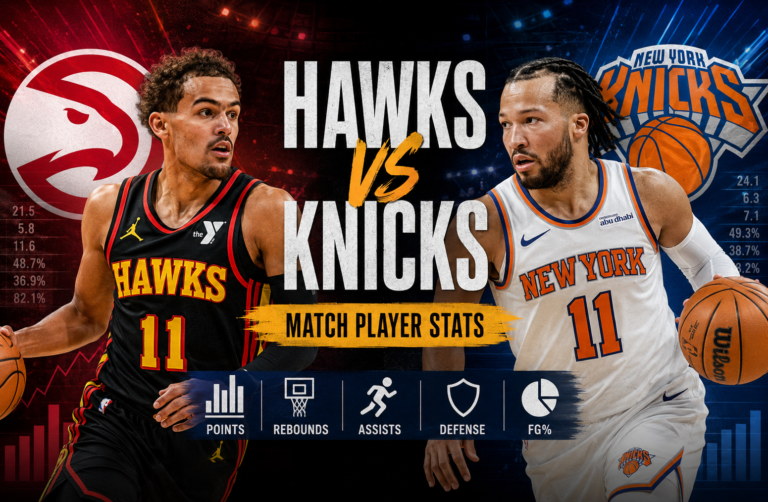 Atlanta Hawks vs Knicks Match Player Stats