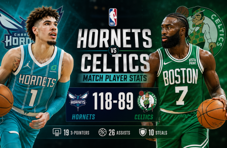charlotte hornets vs celtics match player stats