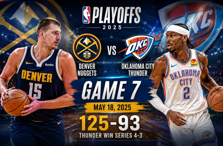 denver nuggets vs oklahoma city thunder match player stats