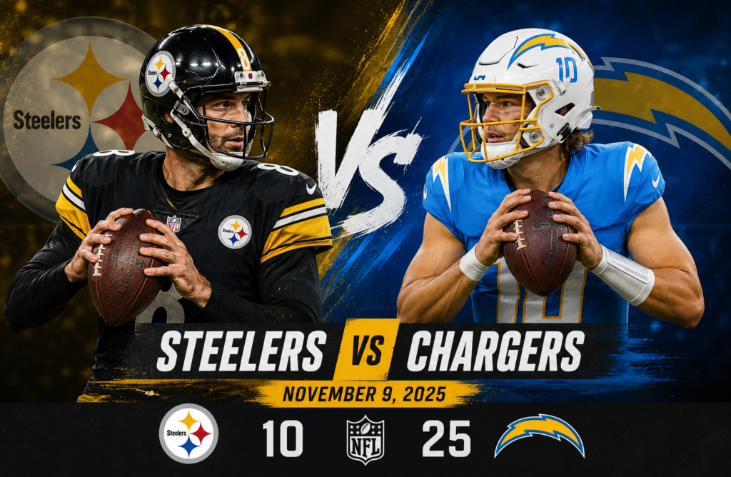 Pittsburgh Steelers vs Chargers Match Player Stats