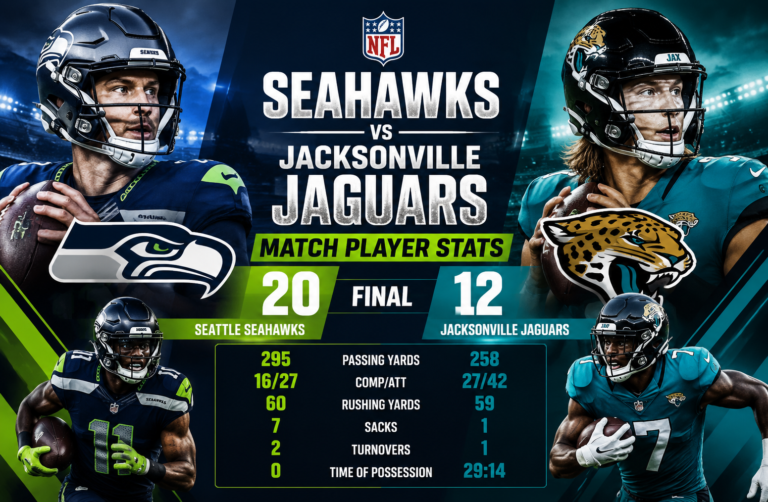 seahawks vs jacksonville jaguars match player stats