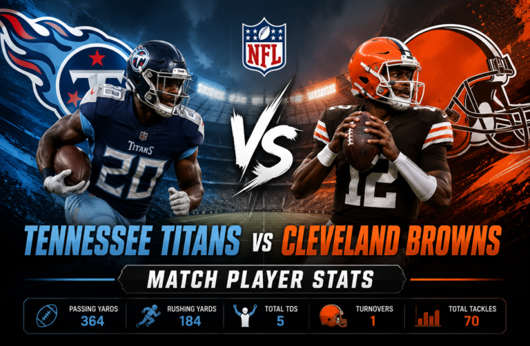 Tennessee Titans vs Cleveland Browns Match Player Stats