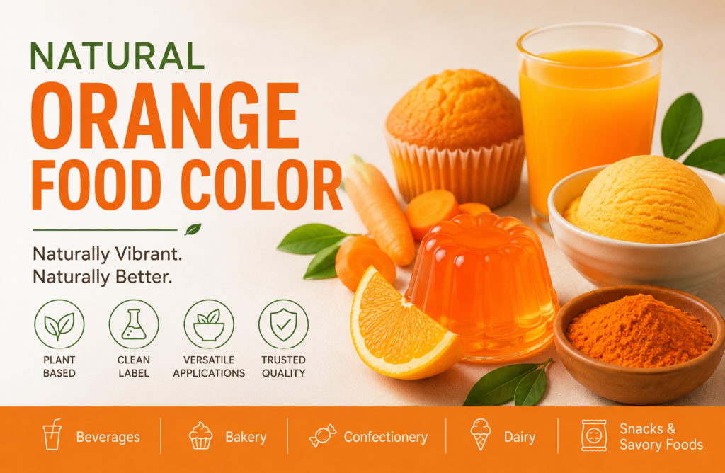 Natural Food Colors and Natural Orange Food Color: Bringing Vibrant Shades to Modern Foods