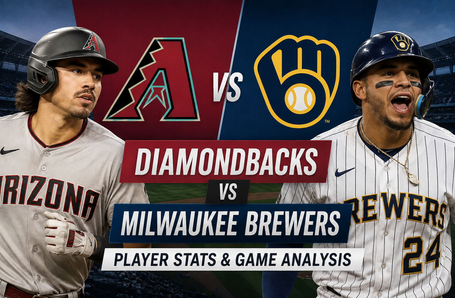 Diamondbacks vs Milwaukee Brewers Match Player Stats