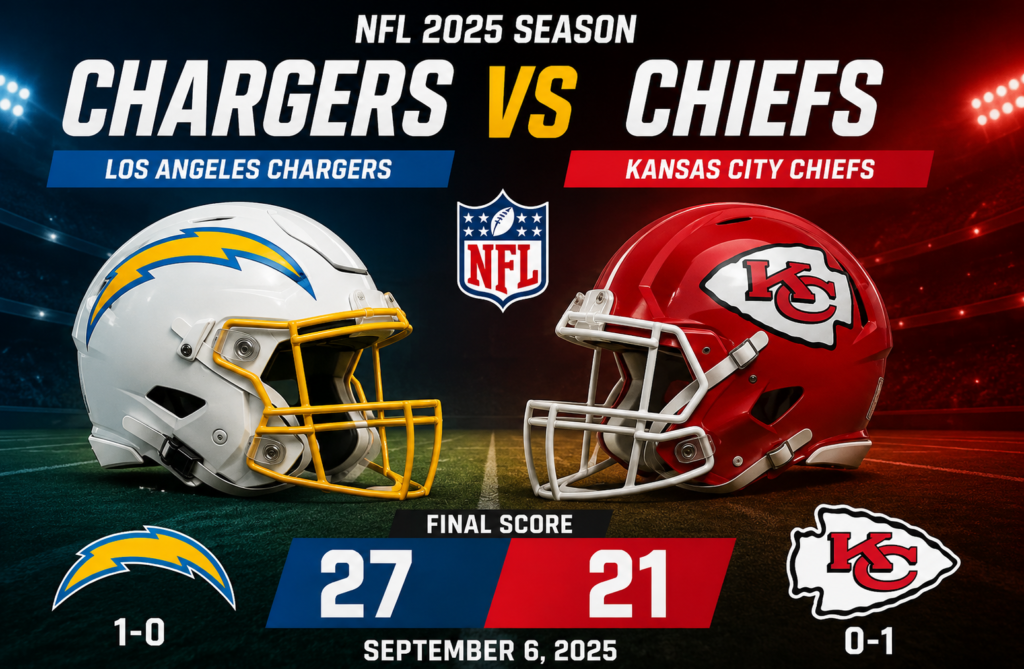 Los Angeles Chargers vs Kansas City Chiefs Match Player Stats