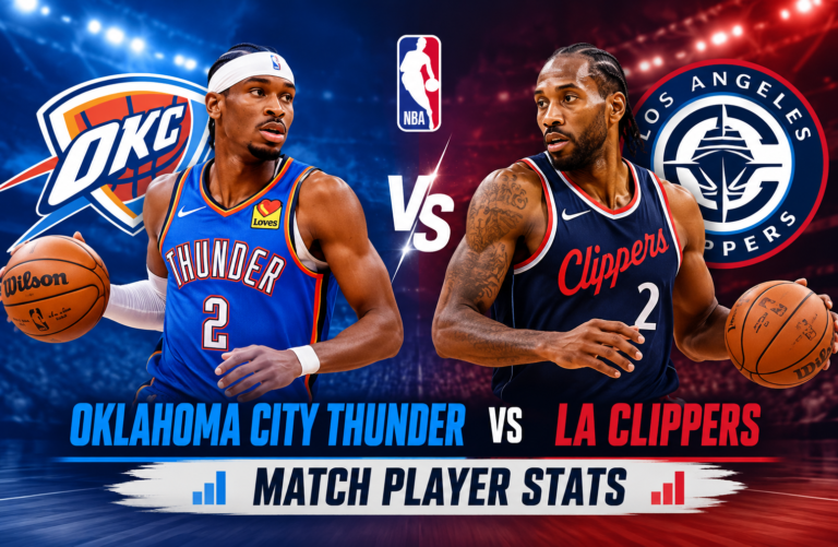Oklahoma City Thunder vs LA Clippers Match Player Stats