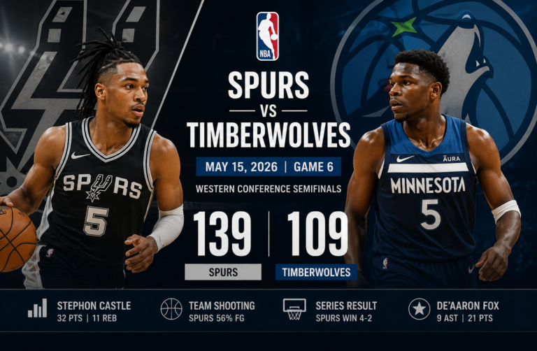 Timberwolves vs San Antonio Spurs Match Player Stats: Game 6 Breakdown