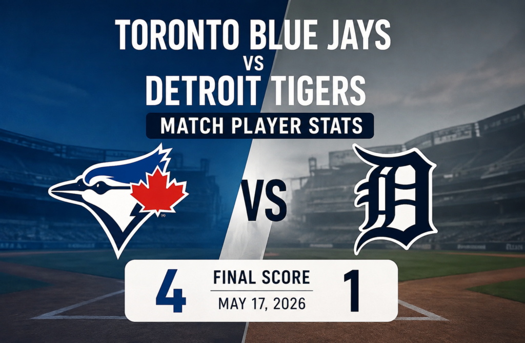 Toronto Blue Jays vs Detroit Tigers Match Player Stats