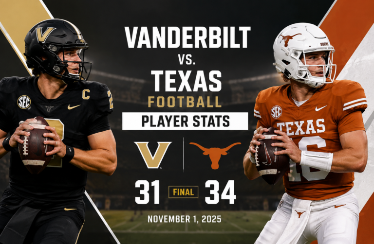 Vanderbilt vs Texas: Player Stats and Game Breakdown