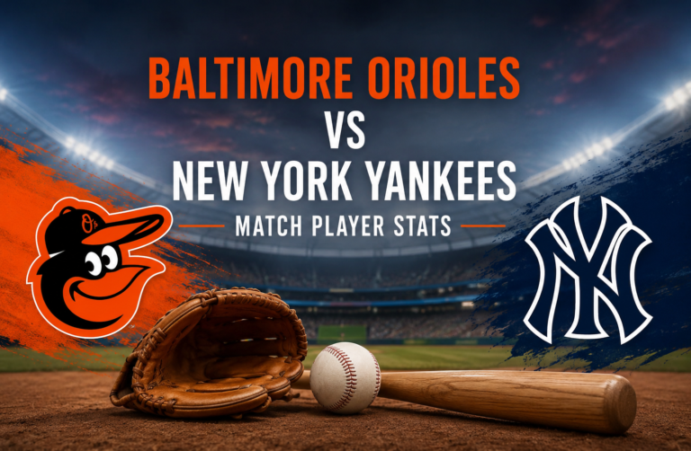 baltimore orioles vs new york yankees match player stats