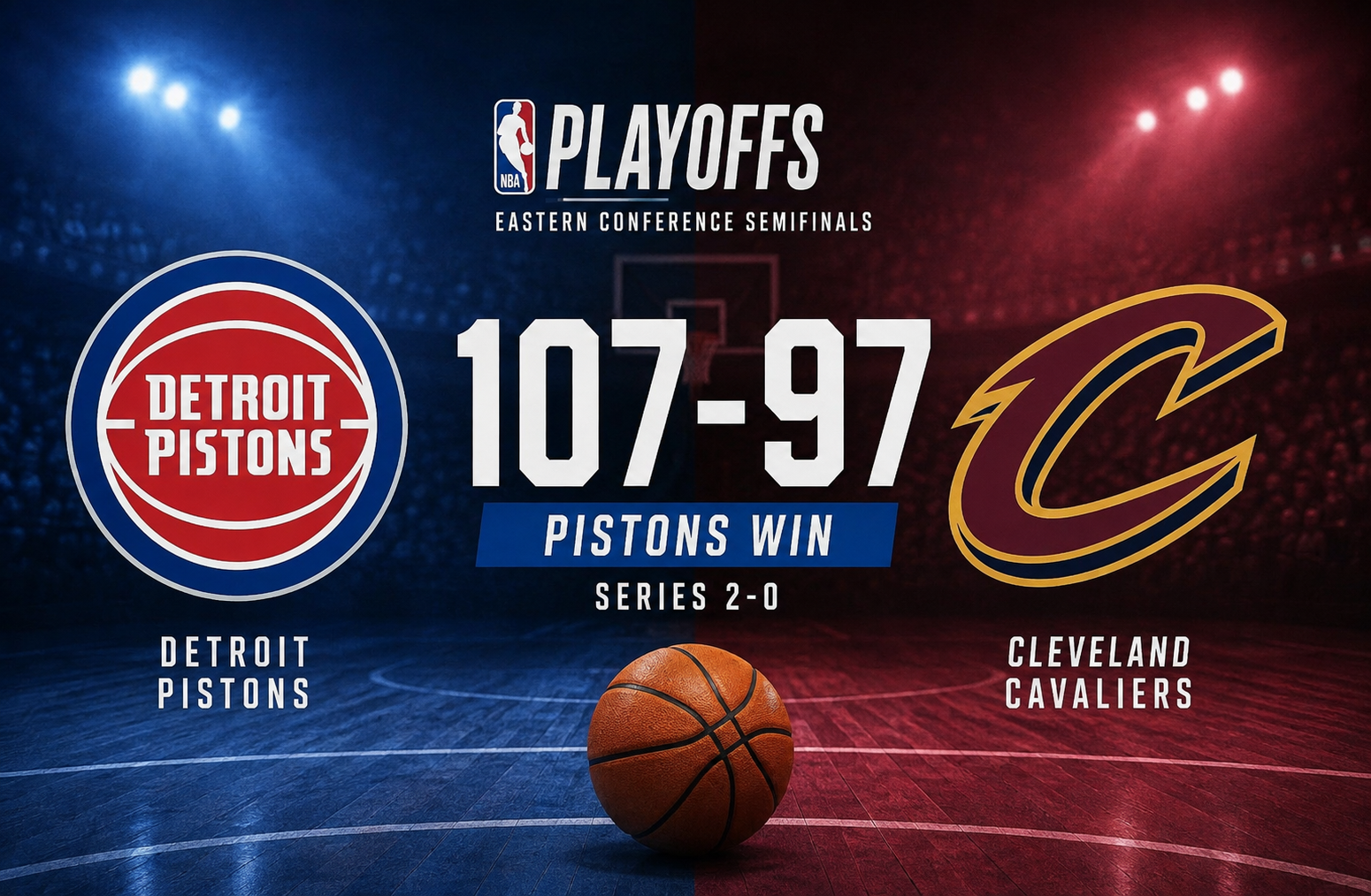 detroit pistons vs cleveland cavaliers match player stats