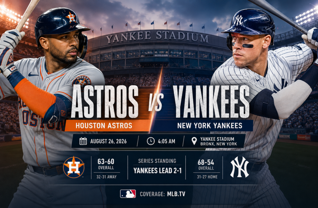 houston astros vs new york yankees match player stats