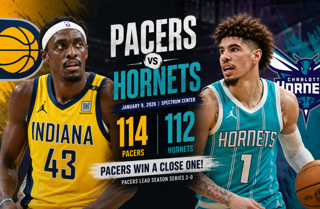 pacers vs charlotte hornets match player stats