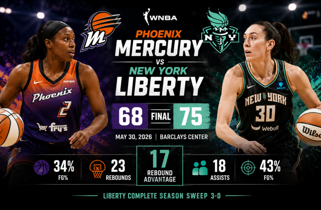 phoenix mercury vs new york liberty match player stats