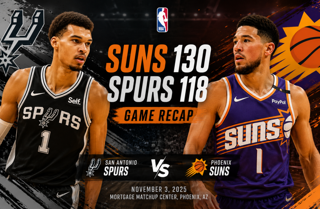 phoenix suns vs san antonio spurs match player stats