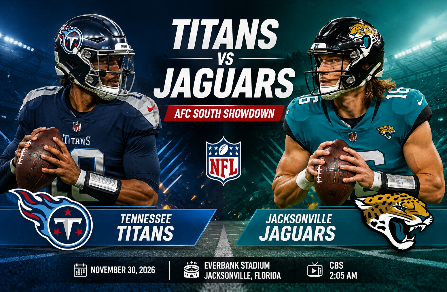 Tennessee Titans vs Jacksonville Jaguars Match Player Stats